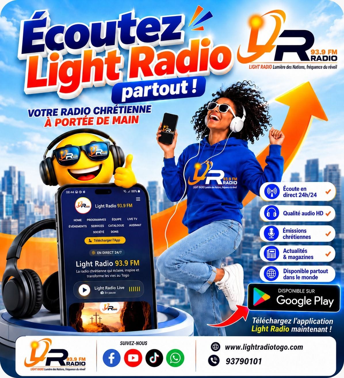 🌟 BON MOIS AVEC LIGHT RADIO 93.9 FM 🌟